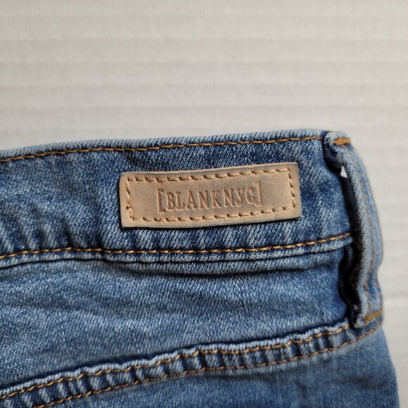 Blank NYC jean shorts boho denim cut off sun rainbow embroidery coastal cowgirl - Picture 8 of 15